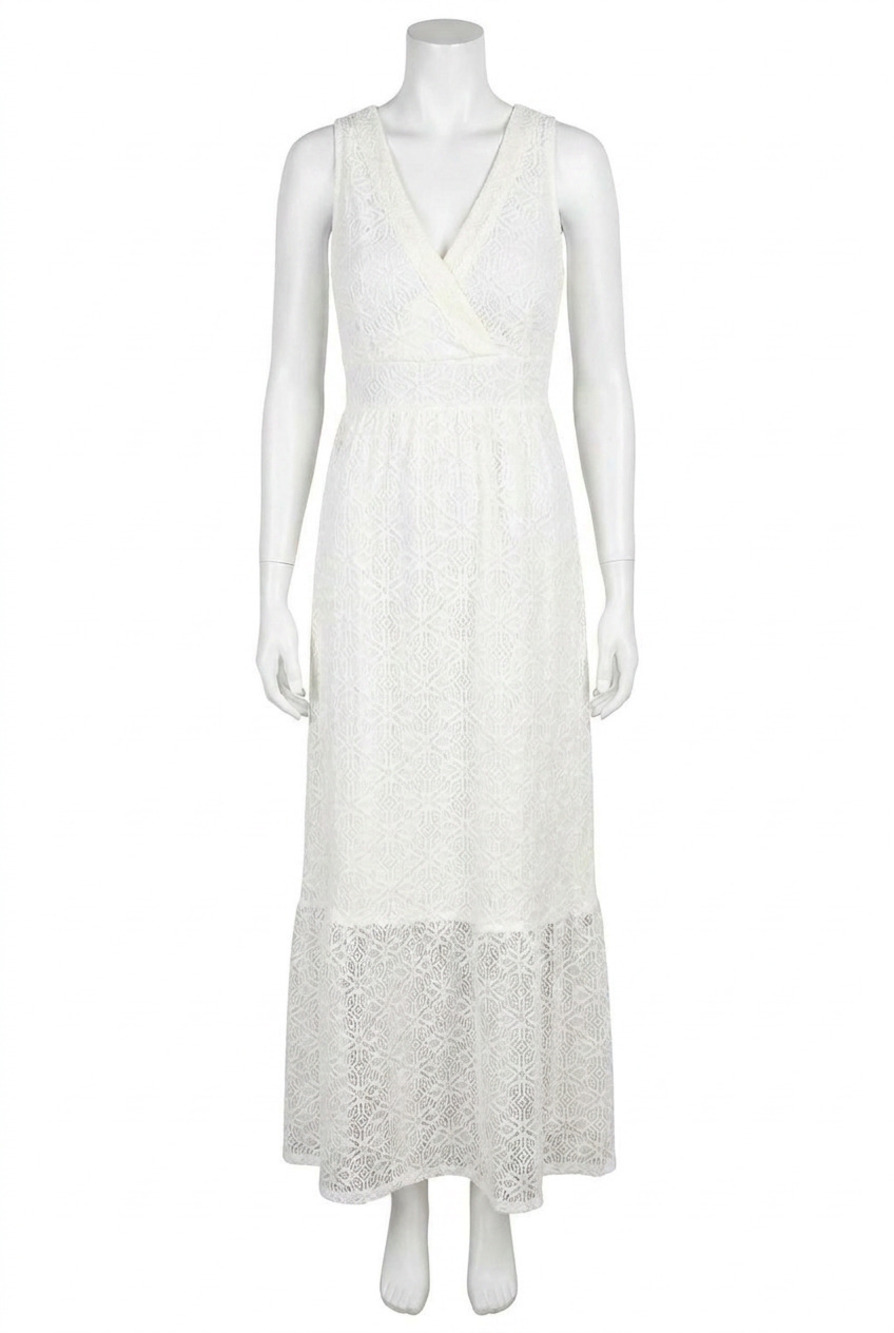 NEW SPARTINA 449 louisa lace dress in pearl white